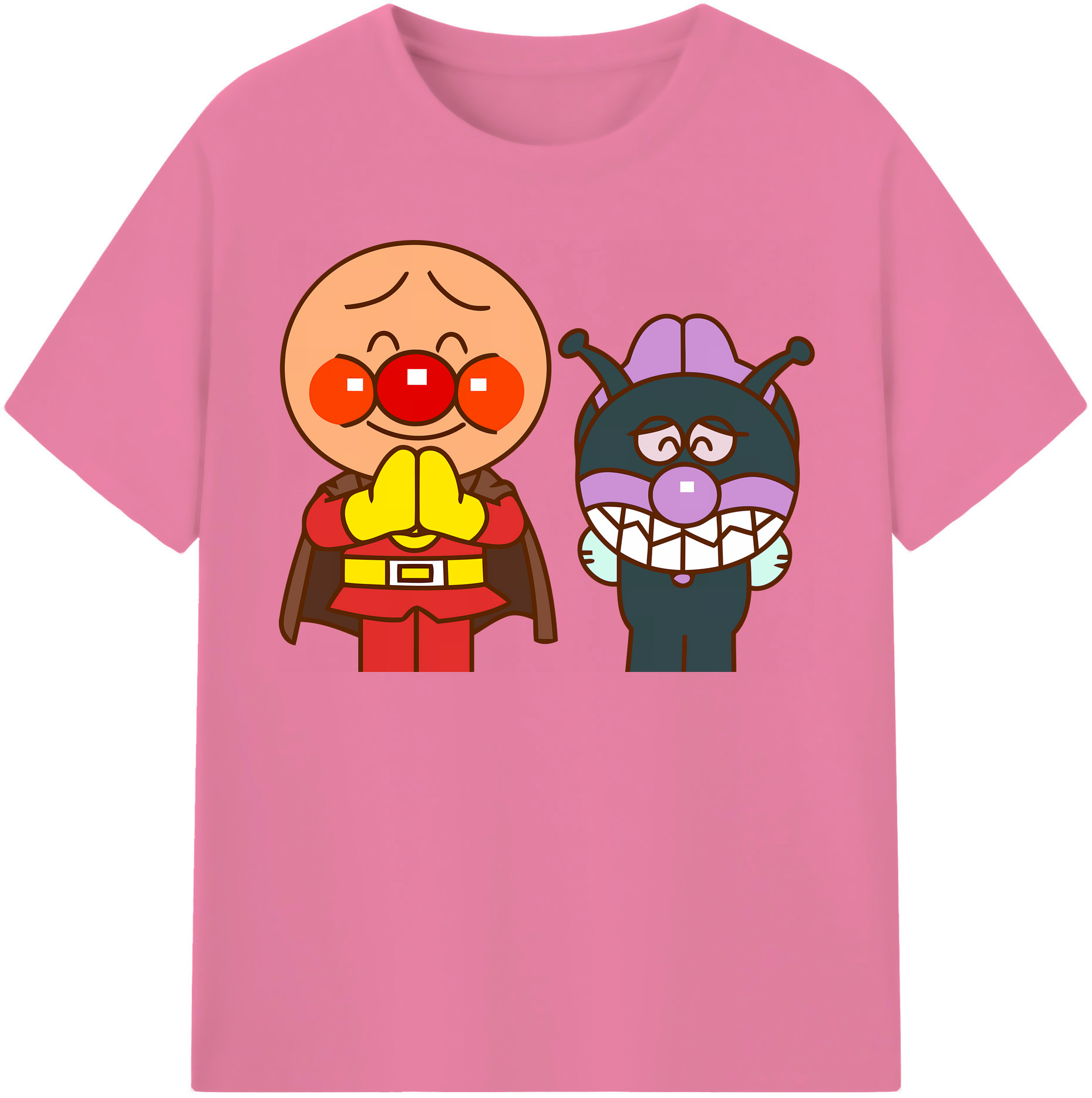 （画像用） アンパンマン Anpanman 綿100％半袖Tシャツ（フロントプリント）